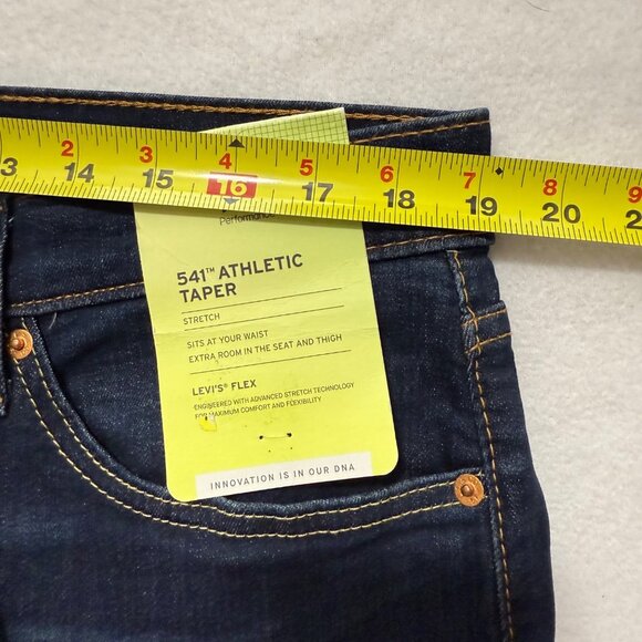 Levi's Flex 541 Men's Athletic Taper Stretch Blue Denim Jeans Size 36x34 NWT - Picture 9 of 12